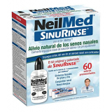 Sinus Rinse Kit, набор для промывания носовых пазух для взрослых, флакон 240 мл + 60 пакетиков