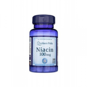 Puritans Pride Niacin 100 мг, ниацин, 100 таблеток