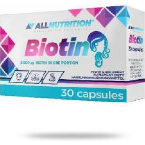 Allnutrition Biotin, биотин 5000 мкг, 30 капсул