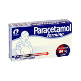 Paracetamol, Парацетамол Фармина 50 мг, свечи детские, 10 шт, обезболивающее, жаропонижающее