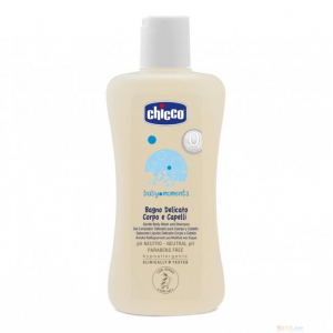 Chicco, Baby Moments, мягкое очищающее средство для тела и волос, с рождения, 200 мл