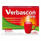 Verbascon Grip, 10 пакетиков (кашель, недомогания в горле)*****