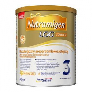 Nutramigen 3 LGG Complete,Нутрамиген гипоаллергенный заменитель молока, для детей старше 1 года, со вкусом ванили, 400 г Nutramigen 3 LGG Complete,Нутрамиген гипоаллергенный заменитель молока, для детей старше 1 года, со вкусом ванили, 400 г