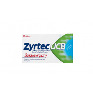 Zyrtec UCB 10 мг, 10 таблеток от аллергии