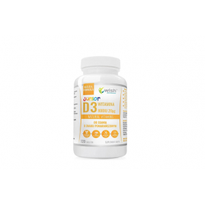 Wish Витамин D3 800 МЕ 20 мкг Junior, апельсиновый вкус, 120 леденцов Wish Витамин D3 800 МЕ 20 мкг Junior, апельсиновый вкус, 120 леденцов