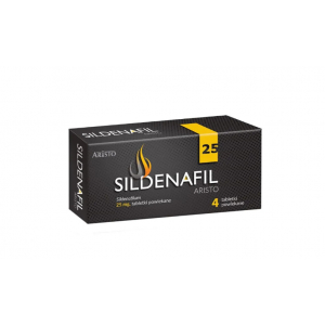 Sildenafil Aristo, Силденафил Аристо 25 мг, 4 таблетки   новинки