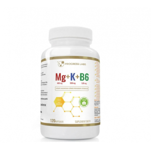 Progress Labs Магний + Калий + Витамин B6, 120 капсул  новинки