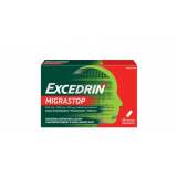 Excedrin Migra Stop, Экседрин Мигра Стоп 250 мг + 250 мг + 65 мг, 20 таблеток. Обезболивающее, противовоспалительное и жаропонижающее.