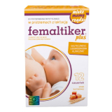 Femaltiker Plus, карамельный ароматизатор, 12 пакетиков, стимулирование или поддержание лактации