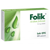 Folik, Фолик 0,4 мг, 60 таблеток (дефицит фолиевой кислоты)