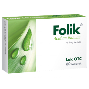 Folik, Фолик 0,4 мг, 60 таблеток (дефицит фолиевой кислоты)*****