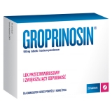 Groprinosin, Гроприносин 500 мг, 20 таблеток, противовирусное и иммуностилирующее