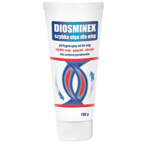 Diosminex, быстрое облегчение для ног, гель, 100 г*****                                                                