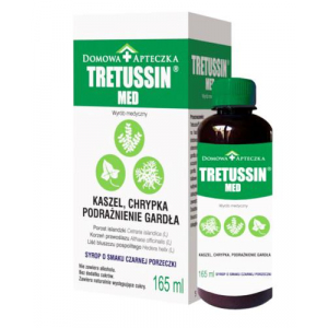 Домашняя Аптечка Tretussin Med, Третуссин Мед - 165 мл - от кашля и охриплости голоса 