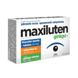 Maxiluten Ginkgo+, Максилутен Гинкго+ - 30 таблеток ДЛЯ зрения и концентрации,   популярные