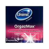 Презервативы с точками UNIMIL ORGAZMAX - 3 шт.