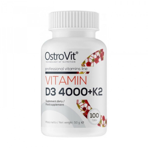OstroVit, Витамин D3 4000 МЕ + K2, 100 таблеток