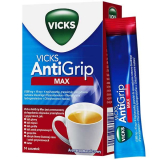 Vicks AntiGrip Max 1000 мг + 16 мг + 4 мг, гранулы для перорального раствора, 14 пакетиков (для лечения простуды и гриппа)
