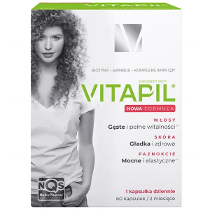 Vitapil, Витапил, 60 капсул, здоровье кожи, ногтей и волос   новая формула