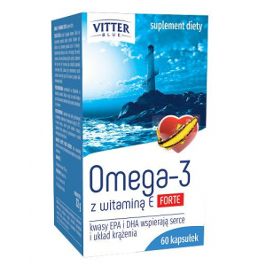 Omega-3 Forte + witamina E, Омега-3 Форте + витамин Е, 60 капсул*****