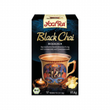 YOGI TEA, Black Chai, черный чай с имбирем и корицей, BIO, 17 саше