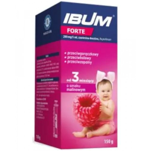 Ibum Forte, Ибум Форте 200 мг/5 мл, оральная суспензия, малиновый вкус, 150 г