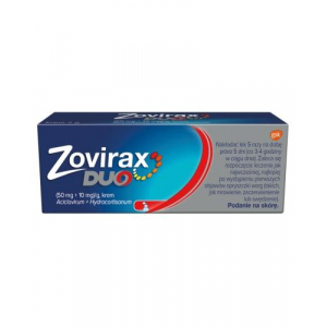 Zovirax Duo (50мг+10мг)/г, kрем, 2 г