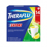 Theraflu Zatoki, (650 мг + 10 мг) / пакетик, Терафлю против заложенности носа, 14 пакетиков                                                            Bestseller