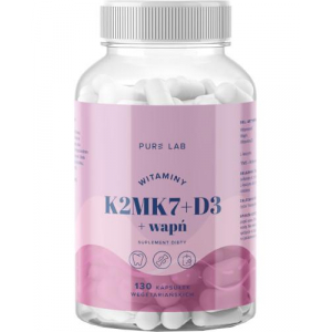 Pure Lab витамины K2MK7+ D3 + Кальций, 130 капсул   новинки