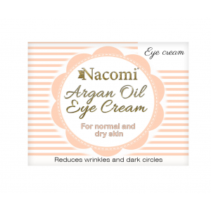 Крем для кожи вокруг глаз NACOMI с марокканским аргановым маслом и маслом виноградных косточек - 15 мл,  популярные