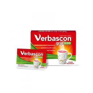  Verbascon Kids, порошок для растворения, аромат малины, 10 саше,   популярные     