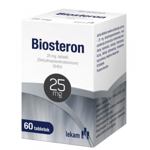 Biosteron, Биостерон 25 мг, 60 таблеток при дефиците дегидроэпиандростерона (ДГЭА)