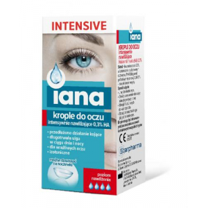 IANA, Intensive, глазные капли увлажняющие 0,3% HA, 10 мл,    популярные