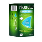 Nicorette Icy White Gum 2 мг, лекарственная жевательная резинка, 105 штук