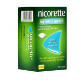 Nicorette Icy White Gum 4 мг, лекарственная жевательная резинка, 105 штук
