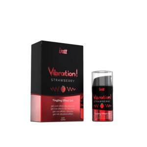 Intt Vibration!, стимулирующий гель с эффектом вибрации, клубника, 15 мл  новинки