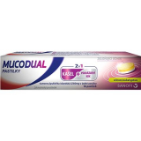 Mucodual, Мукодуал 2в1 пастилки от кашля и боли в горле - 18 шт.