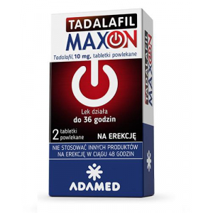 Maxon 10 мг, Тадалафил Максон 10 мг, 2 таблетки от эректильной дисфункции