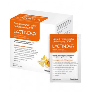 LACTINOVA Растворимая клетчатка с лактоферрином LF95, 15 пакетиков по 5 ...
