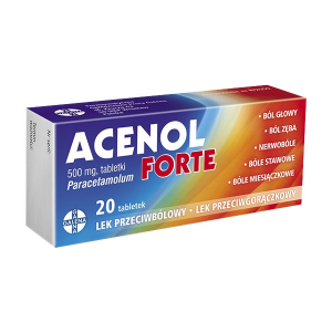 Acenol Forte 500 мг, 20 таблеток