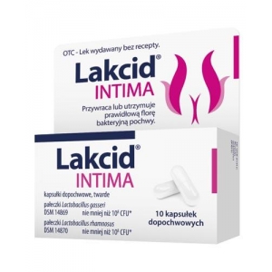 Lakcid Intima,Лакцид Вагинальные капсулы - 10 капсул Для правильной бактериальной флоры, избранные 