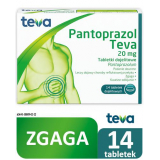 Pantoprazol, Тева Пантопразол 20 мг, 14 таблеток, от изжоги