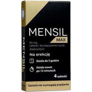 Mensil Max,Менсил Макс 50 мг - 4 таблетки Препарат для эрекции 