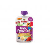 Овсяная каша Holle Bio Tiger, мусс в тюбике, банан и черника + овсяные хлопья и киноа, для детей от 1 года, 110 г