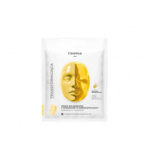 L'biotica, трансформирующая коллагеновая маска с микрокапсулированными церамидами, 1 шт.  новинки