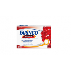 Faringo Intensiv,Фаринго Интенсив 8,75 мг, мятный вкус, 24 твердых леденца
