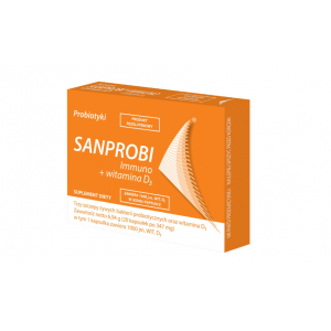 Sanprobi Immuno+Vitamin D3, СанПроби Иммуно + витамин D3, 20 капсул Sanprobi Immuno+Vitamin D3, СанПроби Иммуно + витамин D3, 20 капсул