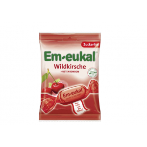 Леденцы Em-eukal без сахара, травяные, вишневые, 75 г   новинки