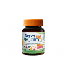 NervoCalm Kids Spokój 6+, желейные конфеты, малиновый вкус, 30 штук    новинки