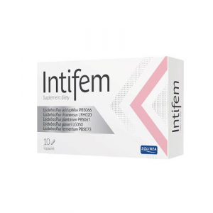Intifem, Интифем, гинекологический пробиотик, 10 капсул,   новинки